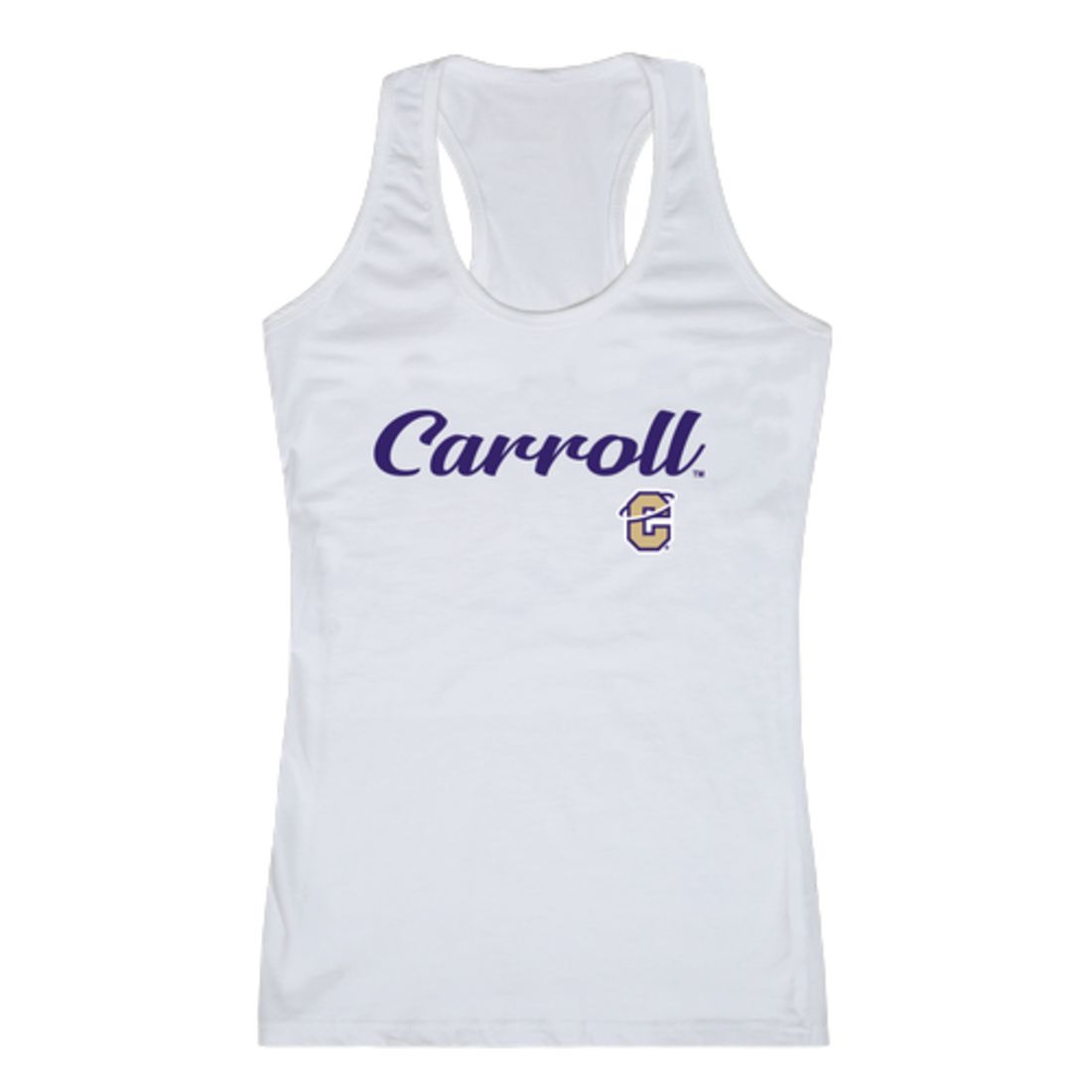 Carroll College Saints Womens Script Tank Top