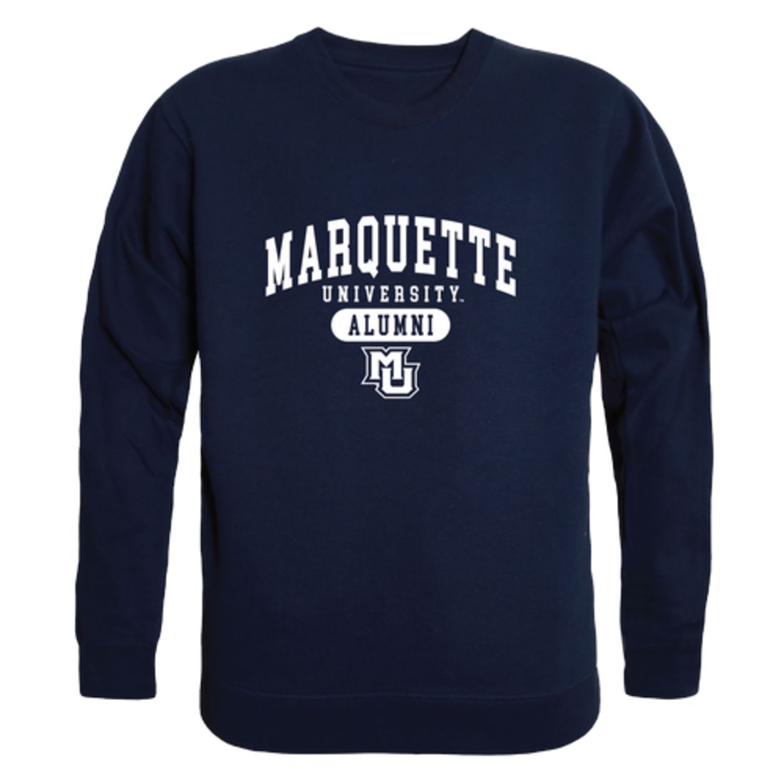 Marquette University Golden Eagles Alumni Fleece Crewneck Pullover Sweatshirt Heather Gray-Campus-Wardrobe