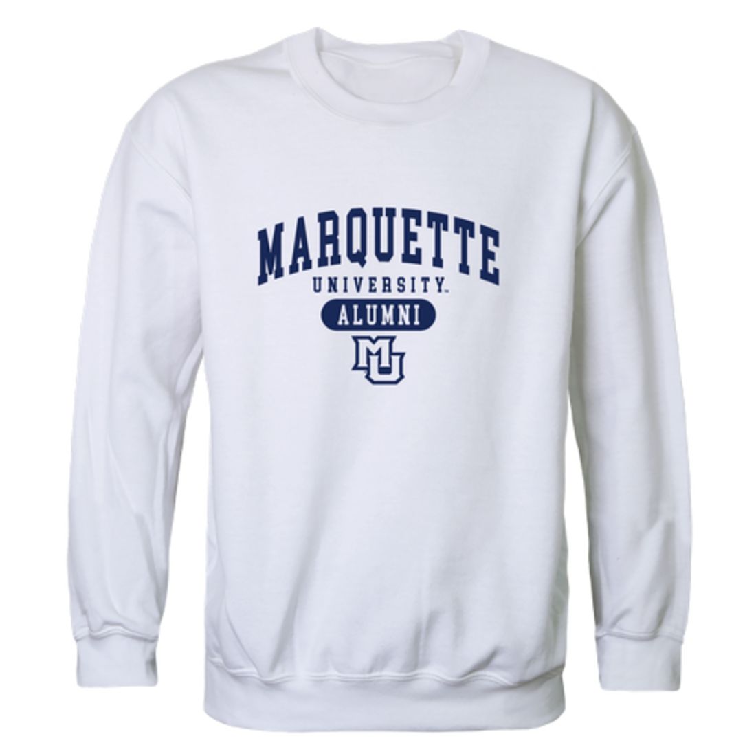 Marquette University Golden Eagles Alumni Fleece Crewneck Pullover Sweatshirt Heather Gray-Campus-Wardrobe