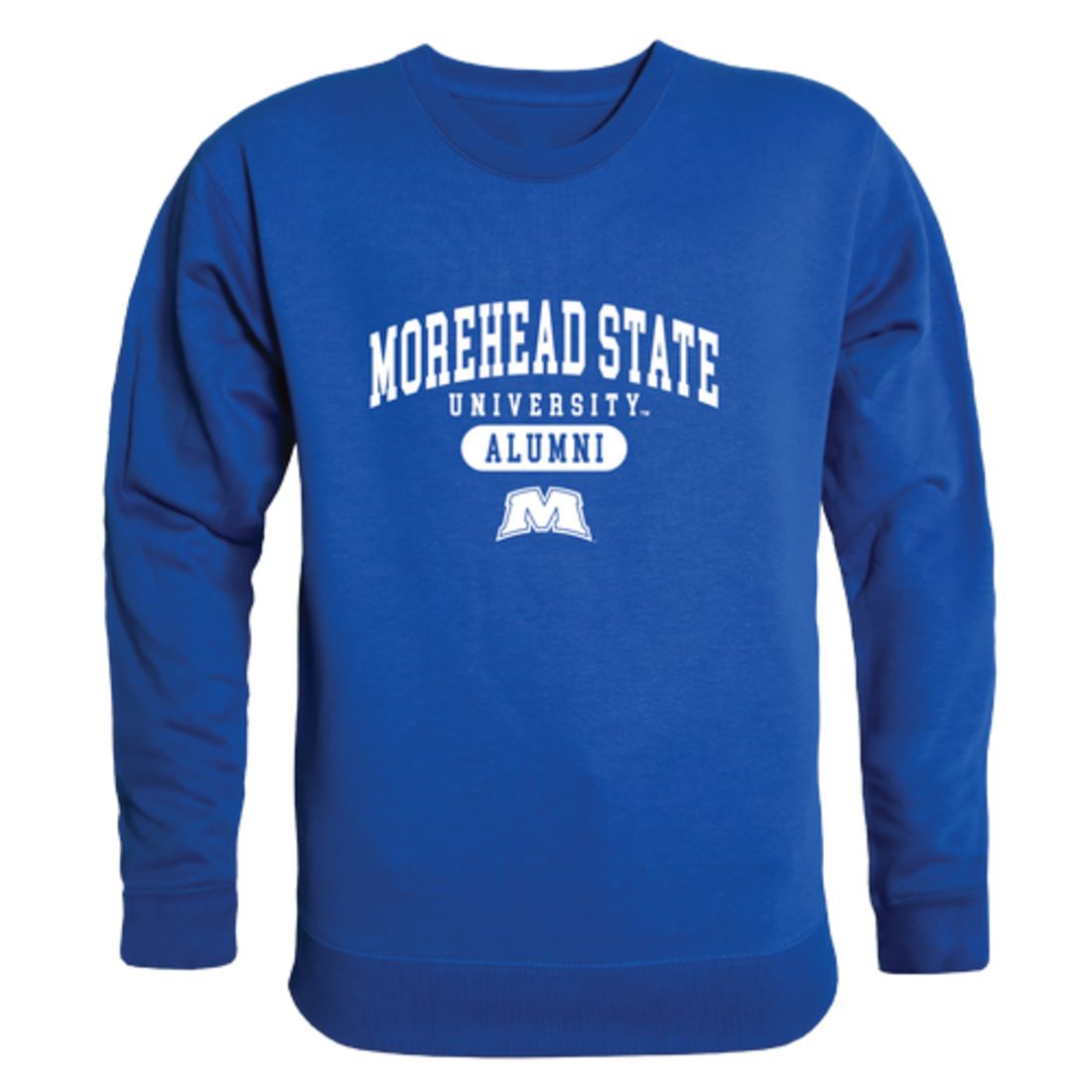MSU Morehead State University Eagles Alumni Fleece Crewneck Pullover Sweatshirt Heather Gray-Campus-Wardrobe