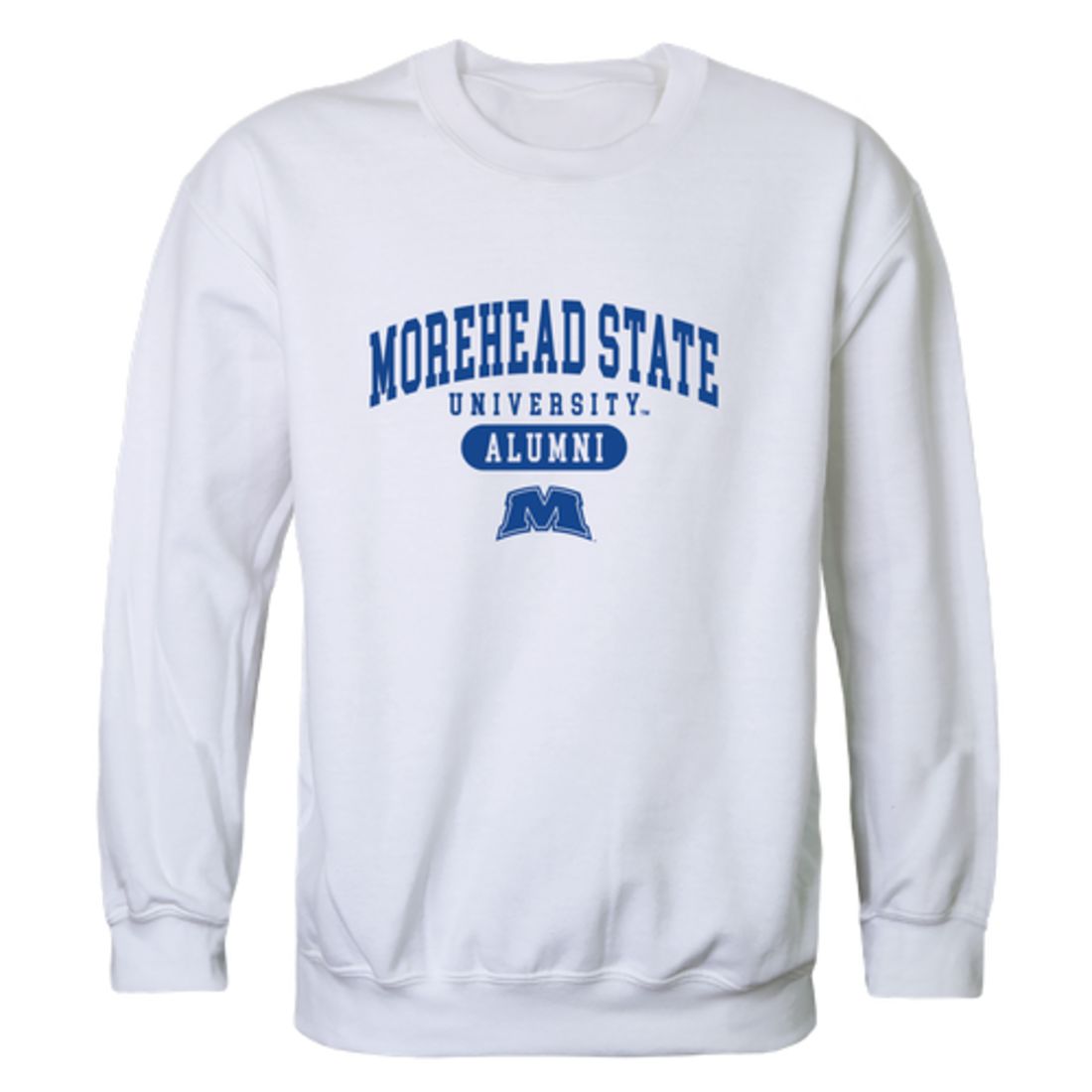 MSU Morehead State University Eagles Alumni Fleece Crewneck Pullover Sweatshirt Heather Gray-Campus-Wardrobe