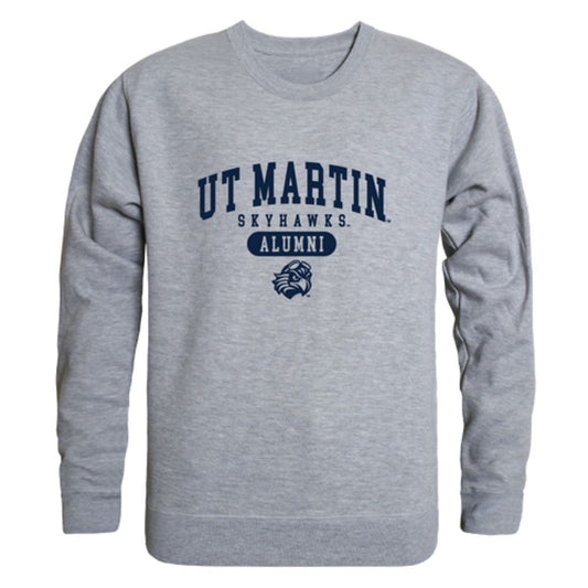 UT University of Tennessee at Martin Skyhawks Alumni Fleece Crewneck Pullover Sweatshirt Heather Gray-Campus-Wardrobe