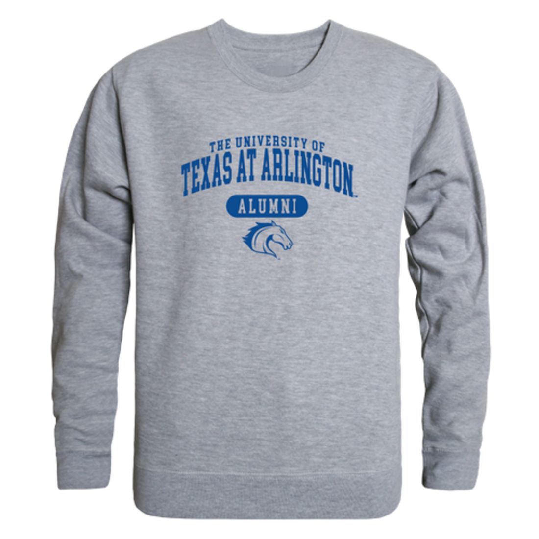 UTA University of Texas at Arlington Mavericks Alumni Fleece Crewneck Pullover Sweatshirt Heather Gray-Campus-Wardrobe