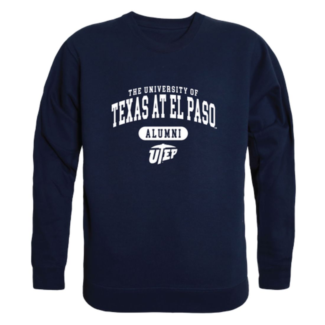 UTEP University of Texas at El Paso Miners Alumni Fleece Crewneck Pullover Sweatshirt Heather Gray-Campus-Wardrobe