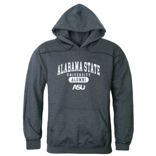 ASU Alabama State University Hornets Alumni Fleece Hoodie Sweatshirts Heather Charcoal-Campus-Wardrobe