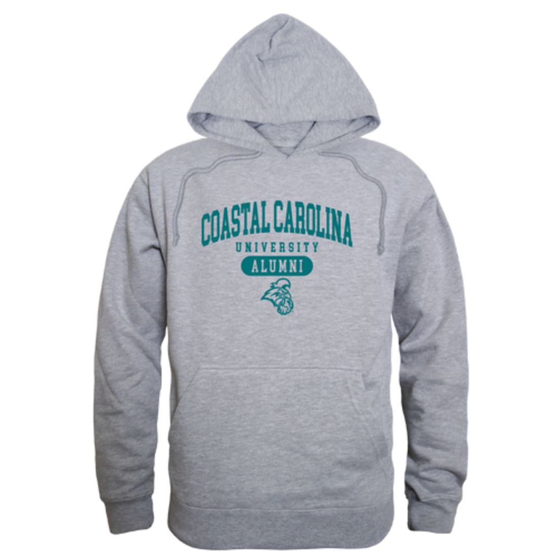 CCU Coastal Carolina University Chanticleers Alumni Fleece Hoodie Sweatshirts Heather Charcoal-Campus-Wardrobe