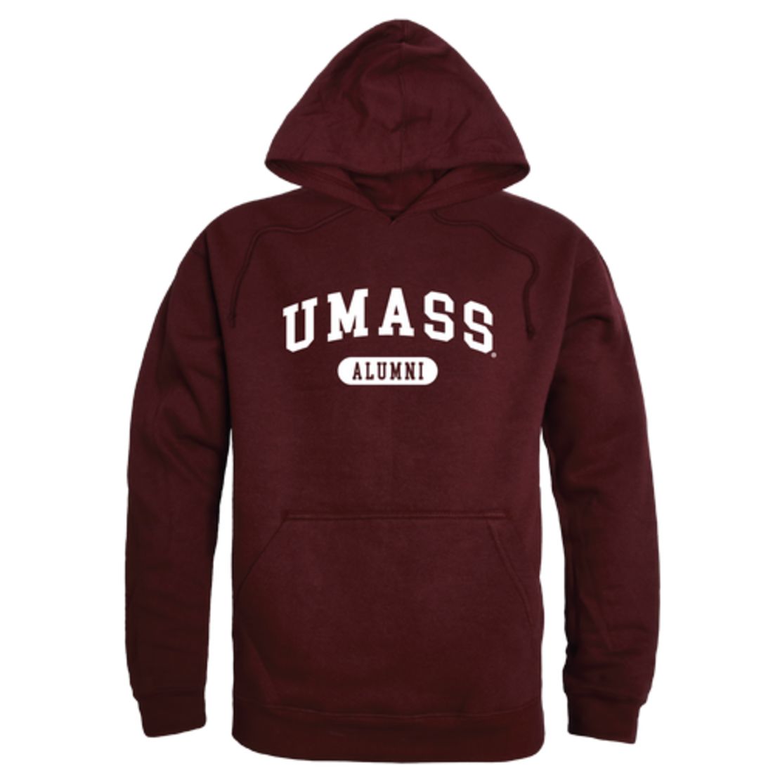 UMASS University of Massachusetts Amherst Minuteman Alumni Fleece Hoodie Sweatshirts Heather Grey-Campus-Wardrobe