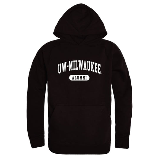 UW University of Wisconsin Milwaukee Panthers Alumni Fleece Hoodie Sweatshirts Black-Campus-Wardrobe