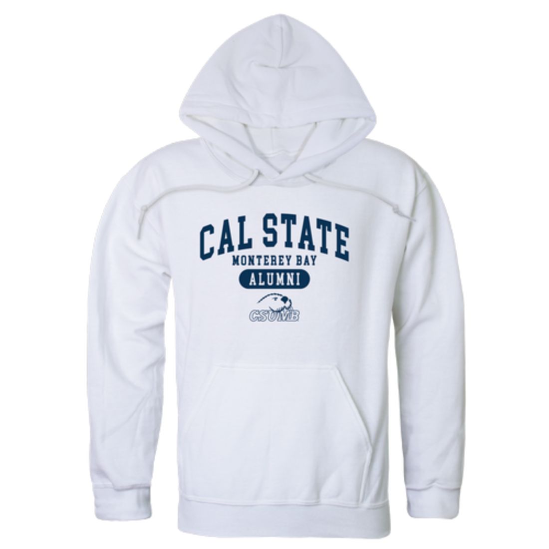 CSUMB California State University Monterey Bay Otters Alumni Fleece Hoodie Sweatshirts Heather Grey-Campus-Wardrobe