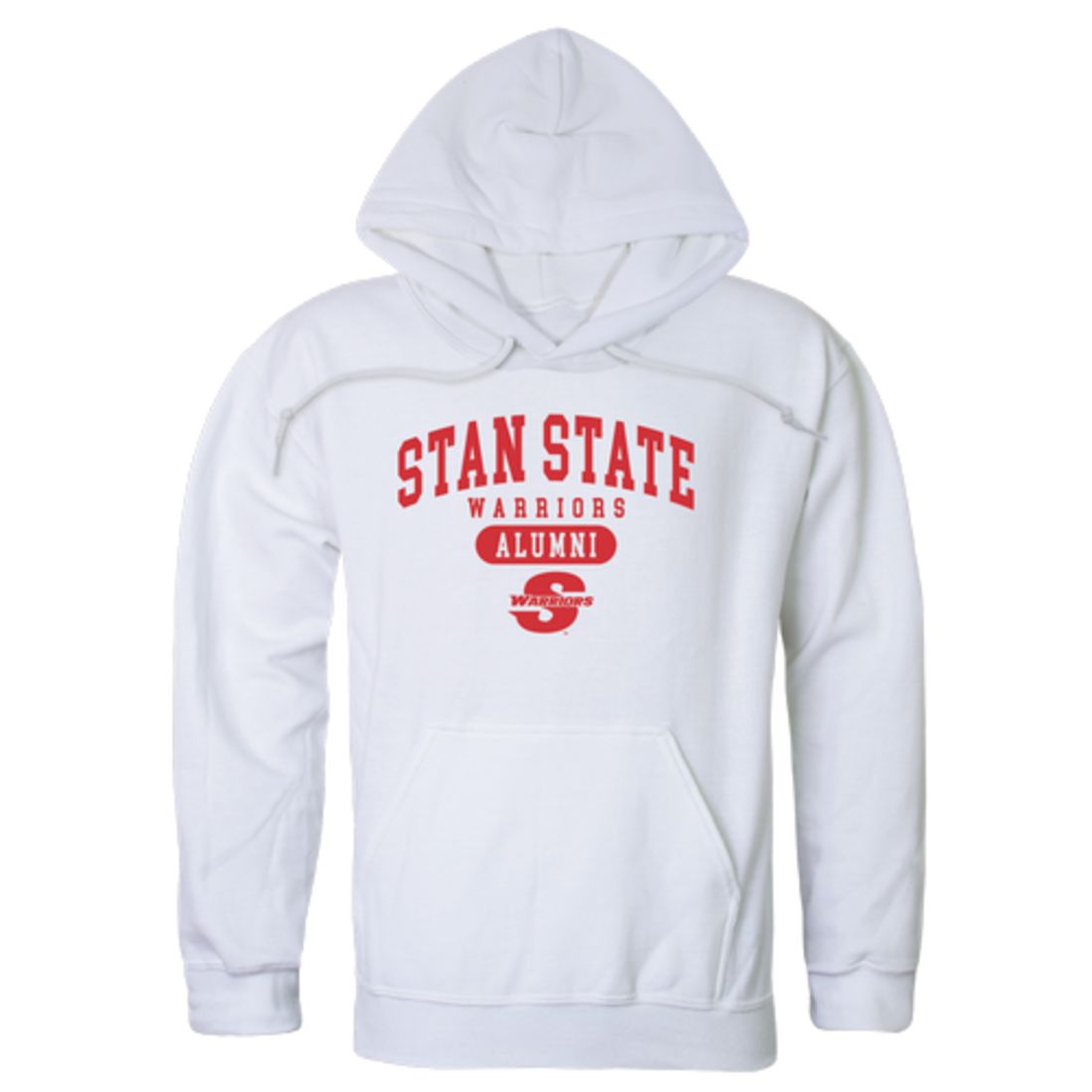 CSUSTAN California State University Stanislaus Warriors Alumni Fleece Hoodie Sweatshirts Heather Grey-Campus-Wardrobe