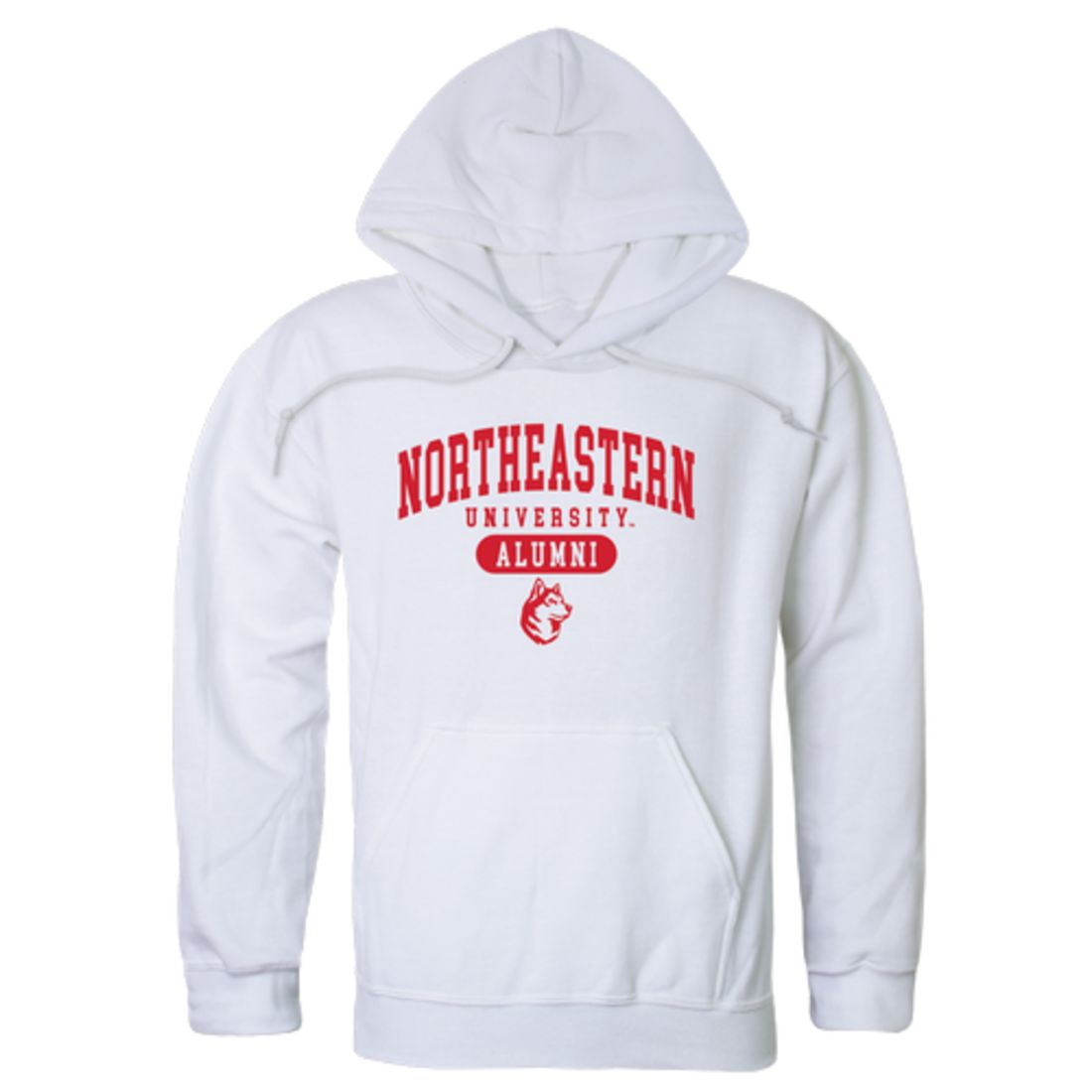 Northeastern University Huskies Alumni Fleece Hoodie Sweatshirts Heather Grey-Campus-Wardrobe
