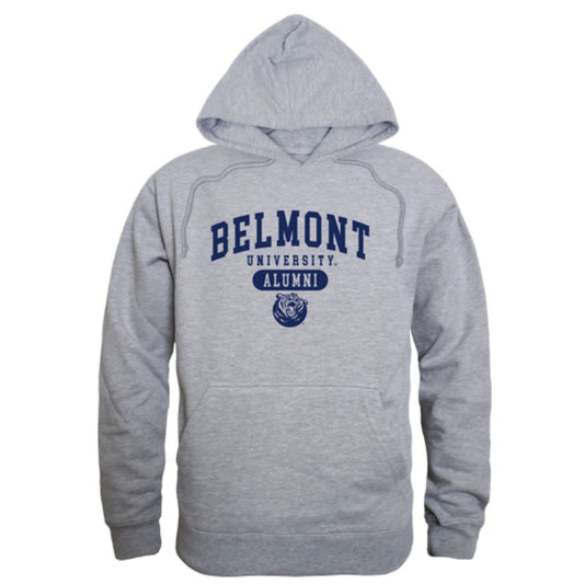 Belmont State University Bruins Alumni Fleece Hoodie Sweatshirts Heather Grey-Campus-Wardrobe