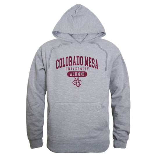 CMU Colorado Mesa University Maverick Alumni Fleece Hoodie Sweatshirts Heather Grey-Campus-Wardrobe