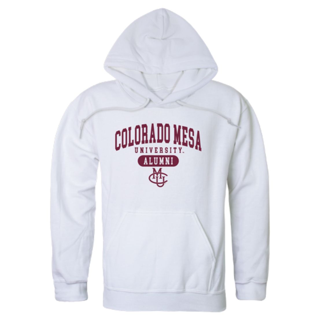 CMU Colorado Mesa University Maverick Alumni Fleece Hoodie Sweatshirts Heather Grey-Campus-Wardrobe