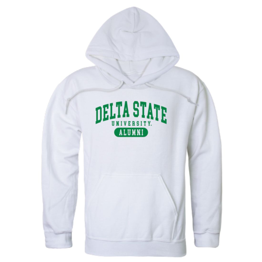 DSU Delta State University Statesmen Alumni Fleece Hoodie Sweatshirts Heather Charcoal-Campus-Wardrobe