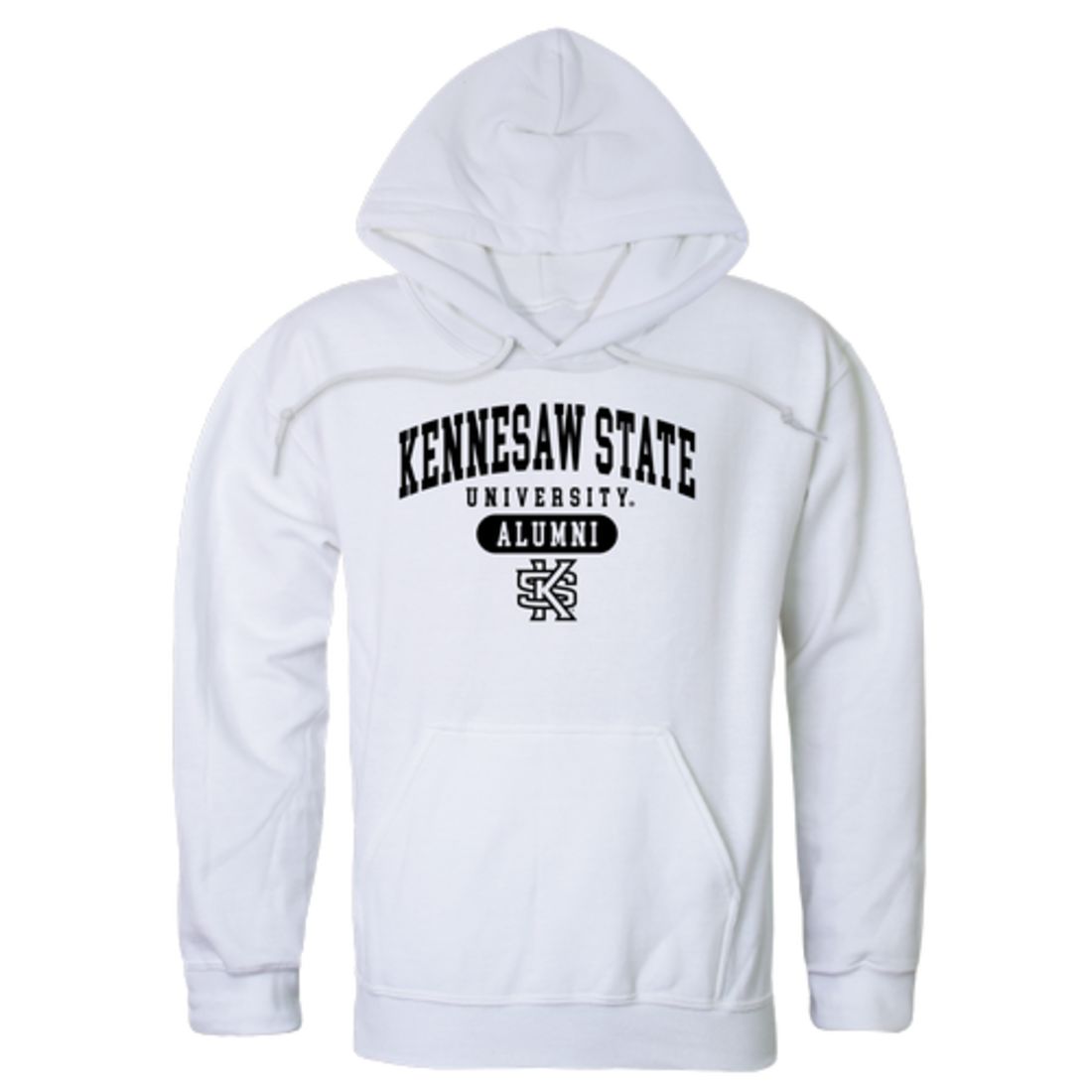 KSU Kennesaw State University Owls Alumni Fleece Hoodie Sweatshirts Black-Campus-Wardrobe