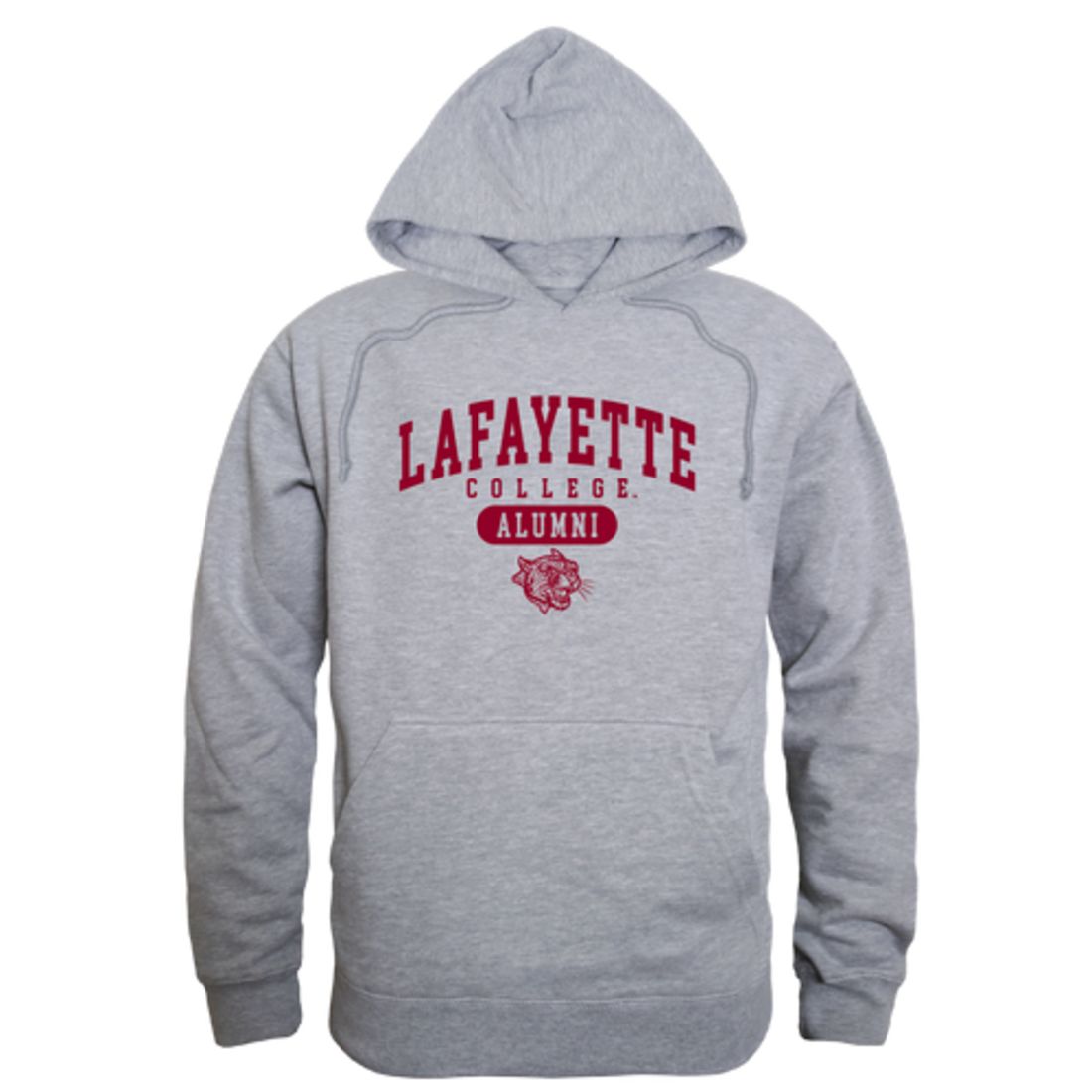 Lafayette College Leopards Alumni Fleece Hoodie Sweatshirts Heather Grey-Campus-Wardrobe