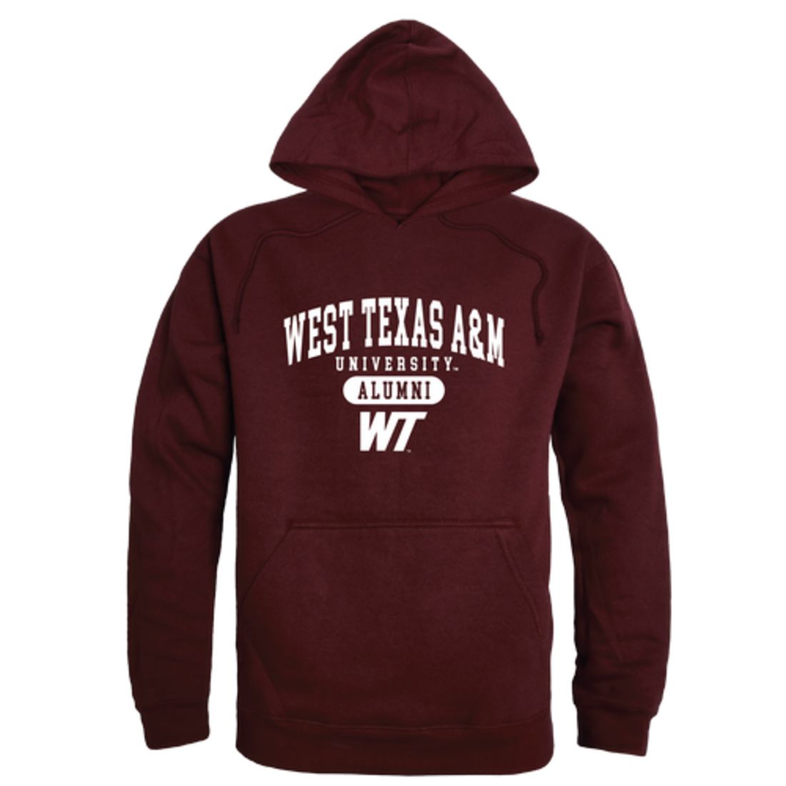 WTAMU West Texas A&M University Buffaloes Alumni Fleece Hoodie Sweatshirts Heather Grey-Campus-Wardrobe