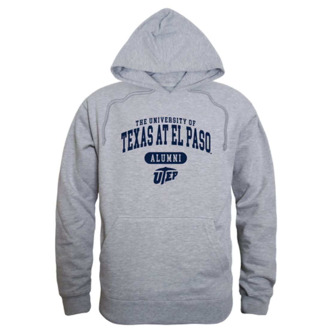 UTEP University of Texas at El Paso Miners Alumni Fleece Hoodie Sweatshirts Heather Grey-Campus-Wardrobe