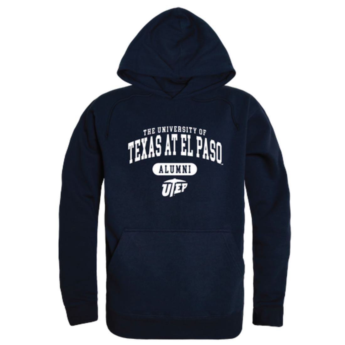UTEP University of Texas at El Paso Miners Alumni Fleece Hoodie Sweatshirts Heather Grey-Campus-Wardrobe