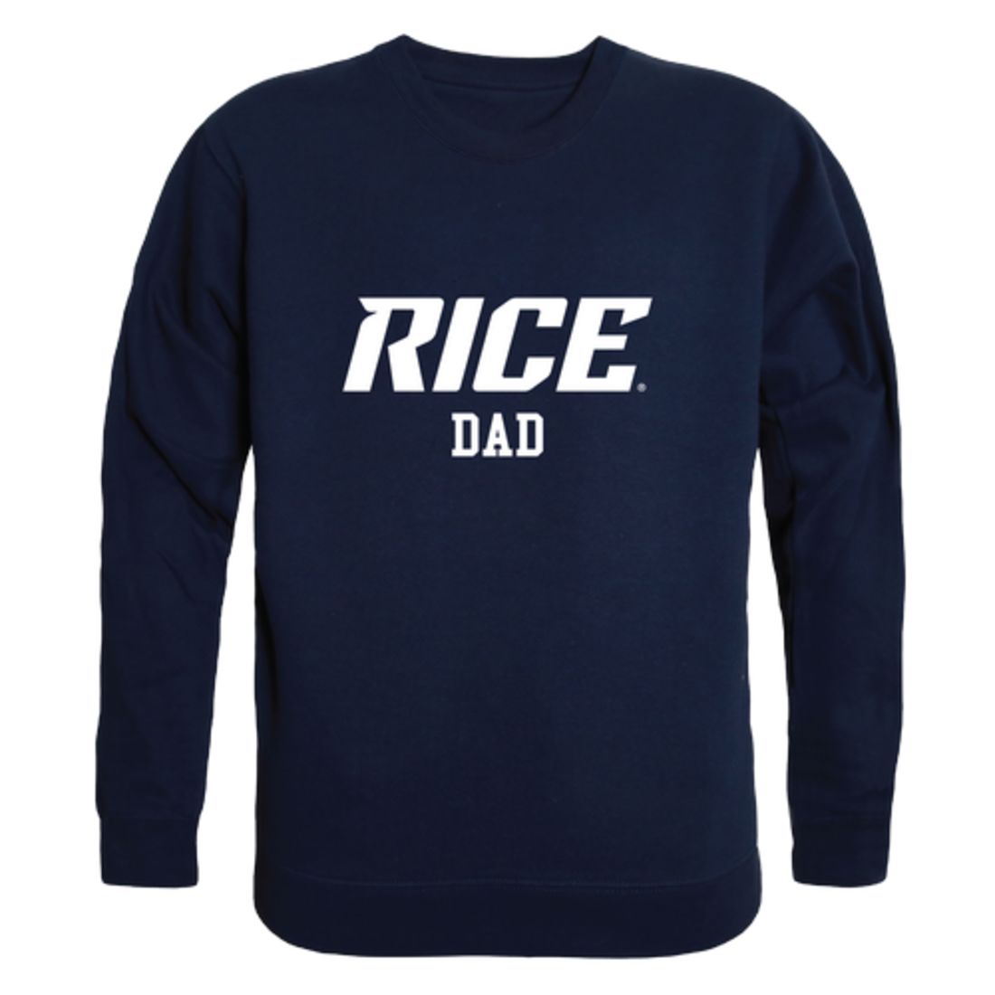 Rice University Owls Dad Fleece Crewneck Pullover Sweatshirt