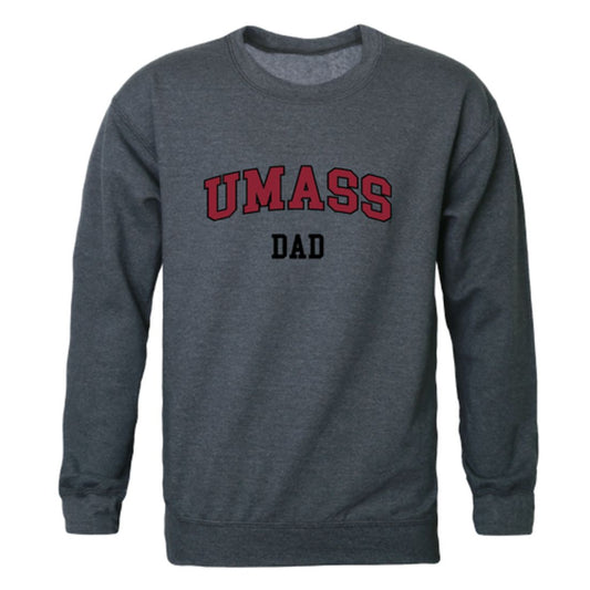 University of Massachusetts Amherst Minuteman Dad Fleece Crewneck Pullover Sweatshirt