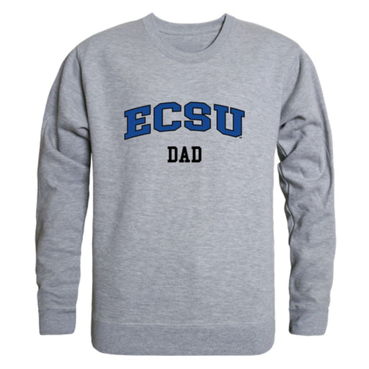 ECSU Elizabeth City State University Vikings Dad Fleece Crewneck Pullover Sweatshirt Heather Grey-Campus-Wardrobe