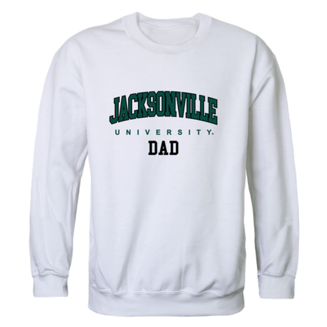 JU Jacksonville University Dolphin Dad Fleece Crewneck Pullover Sweatshirt Forest-Campus-Wardrobe