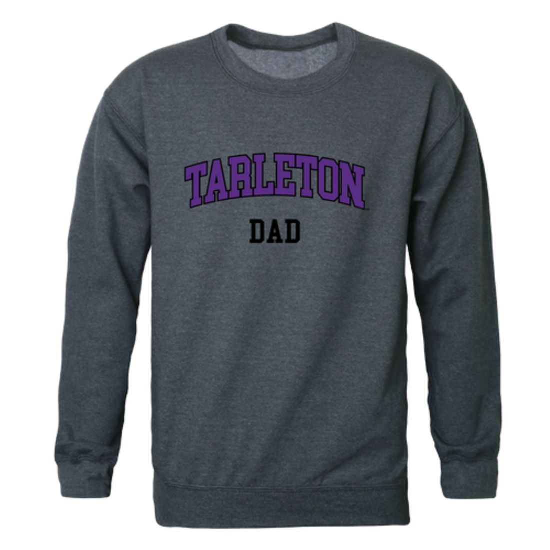 W Republic Tarleton State University Texans Dad Fleece Crewneck Pullover Sweatshirt Heather Charcoal, Heather Charcoal / X-Large