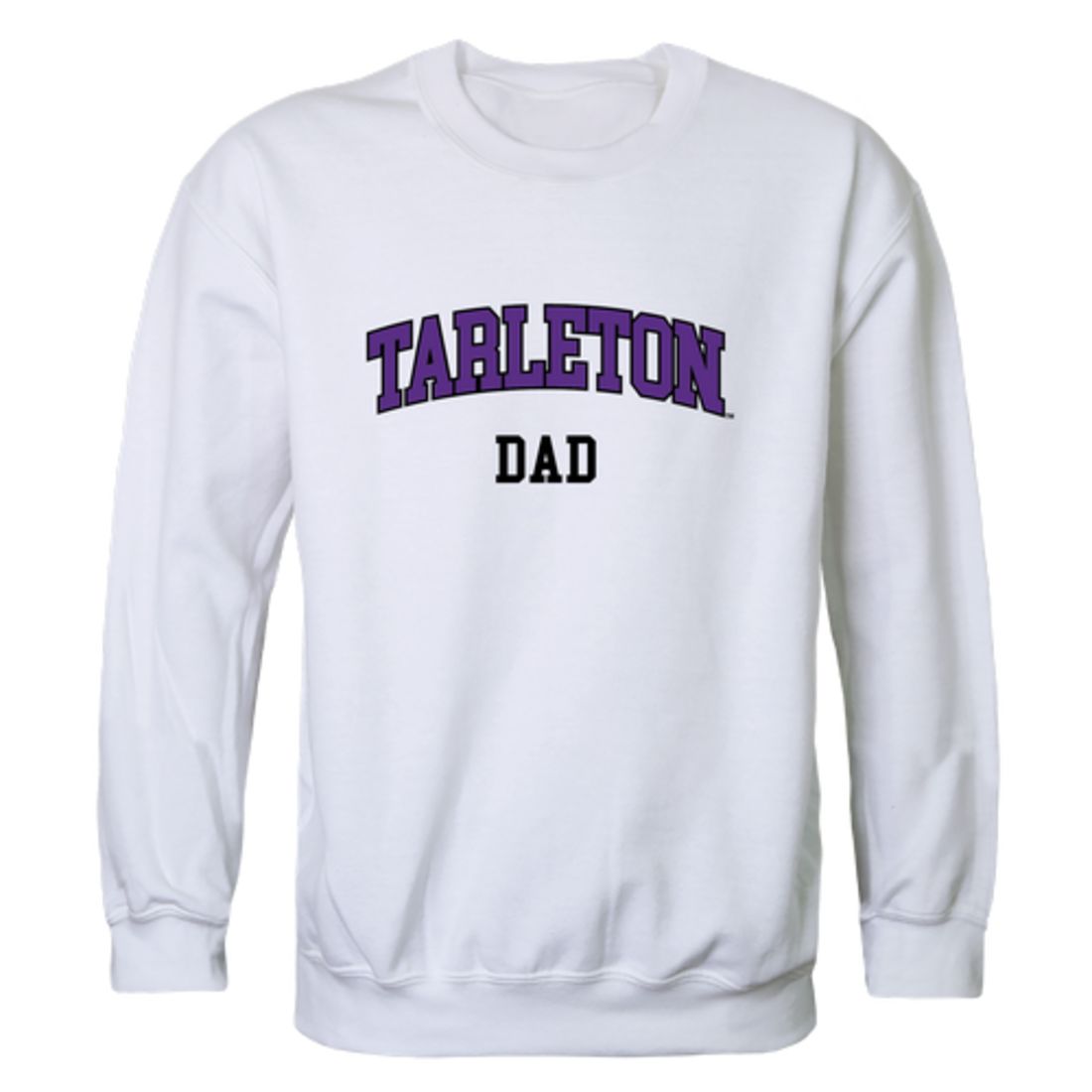 Tarleton State University Texans Dad Fleece Crewneck Pullover Sweatshirt Heather Charcoal-Campus-Wardrobe