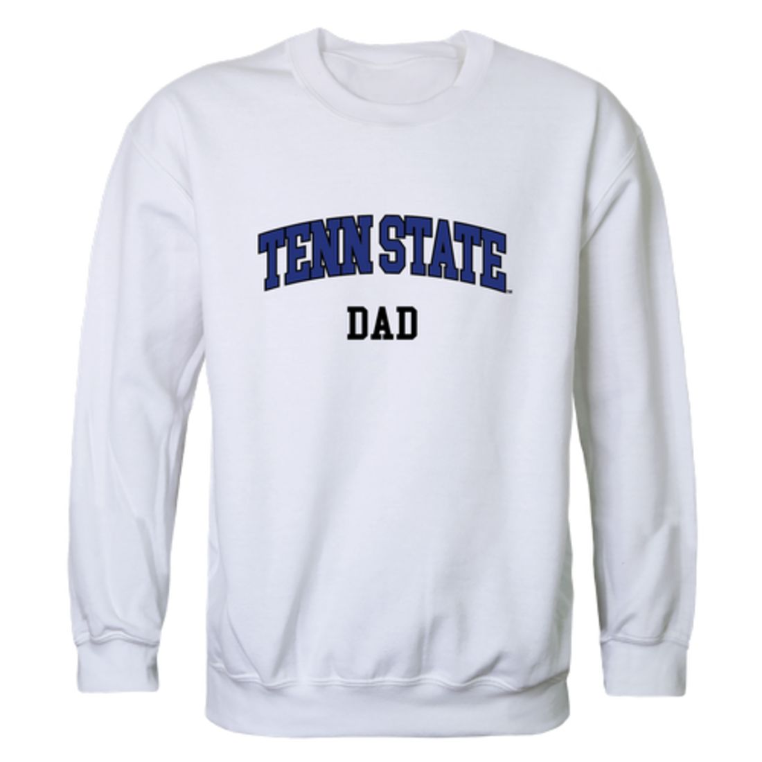 TSU Tennessee State University Tigers Dad Fleece Crewneck Pullover Sweatshirt Heather Grey-Campus-Wardrobe