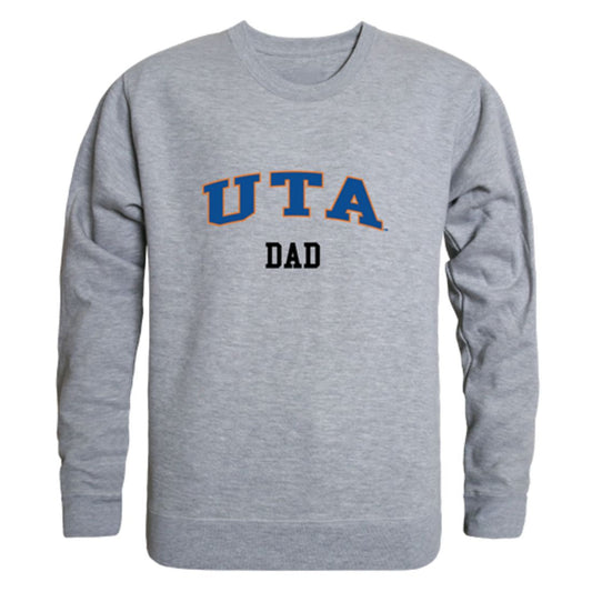 UTA University of Texas at Arlington Mavericks Dad Fleece Crewneck Pullover Sweatshirt Heather Grey-Campus-Wardrobe