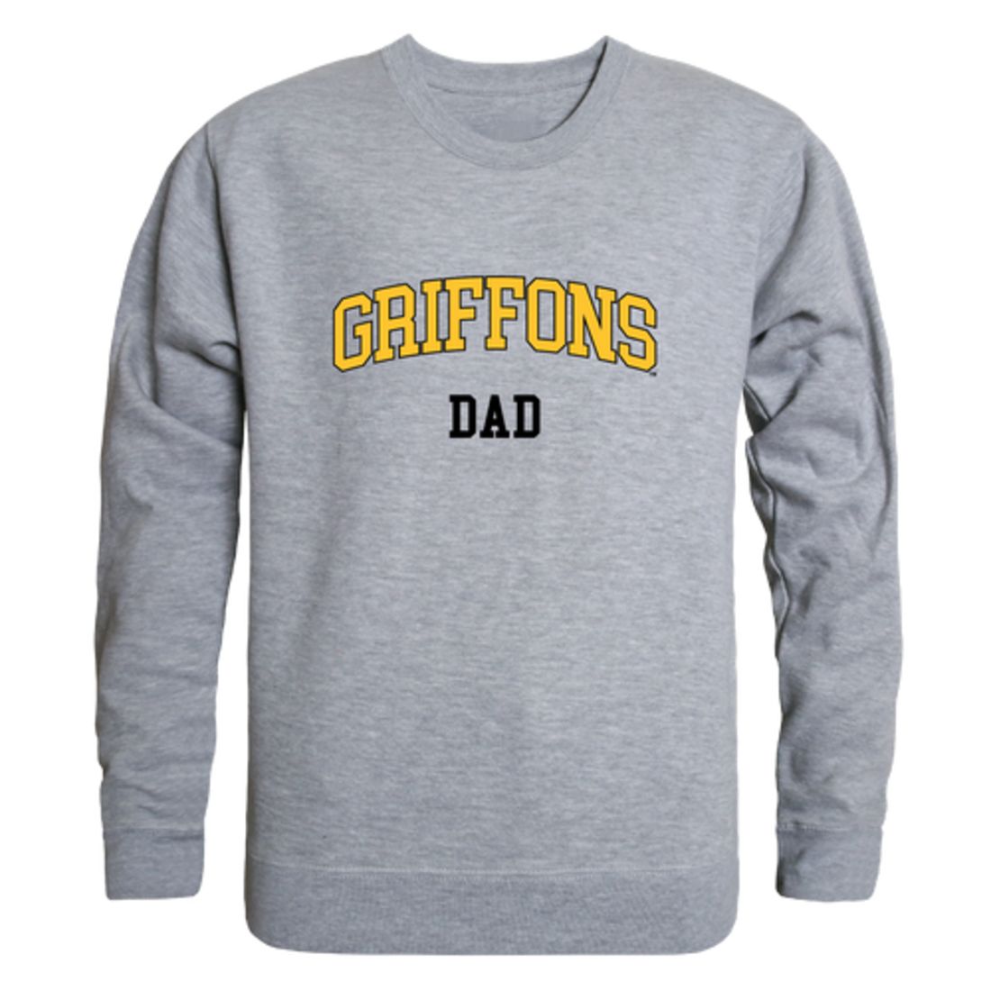 MWSU Missouri Western State University Griffons Dad Fleece Crewneck Pullover Sweatshirt Heather Charcoal-Campus-Wardrobe