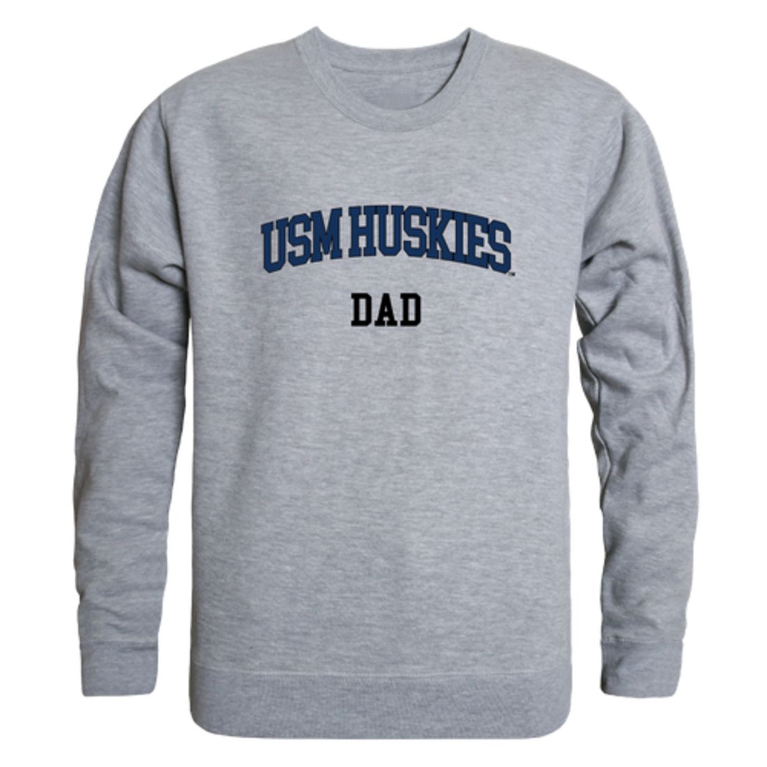 University of Southern Maine Huskies Dad Fleece Crewneck Pullover Sweatshirt