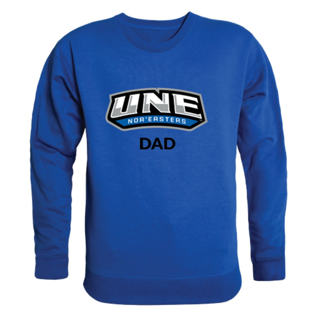 University of New England Nor'easters Dad Fleece Crewneck Pullover Sweatshirt