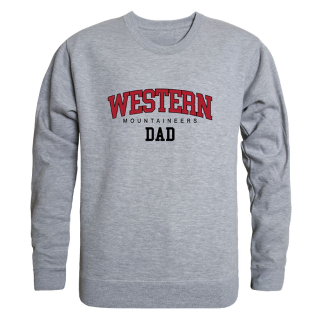 Western Colorado University Mountaineers Dad Fleece Crewneck Pullover Sweatshirt