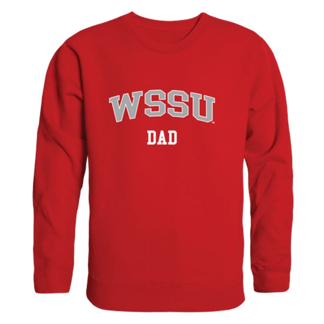 Winston-Salem State University Rams Dad Fleece Crewneck Pullover Sweatshirt