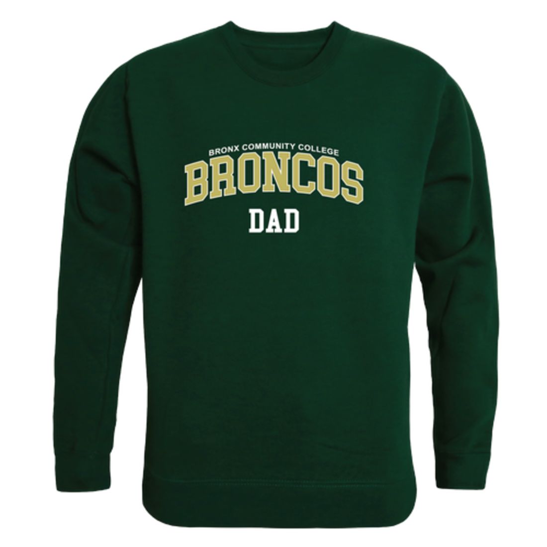 Bronx Community College Broncos Dad Fleece Crewneck Pullover Sweatshirt