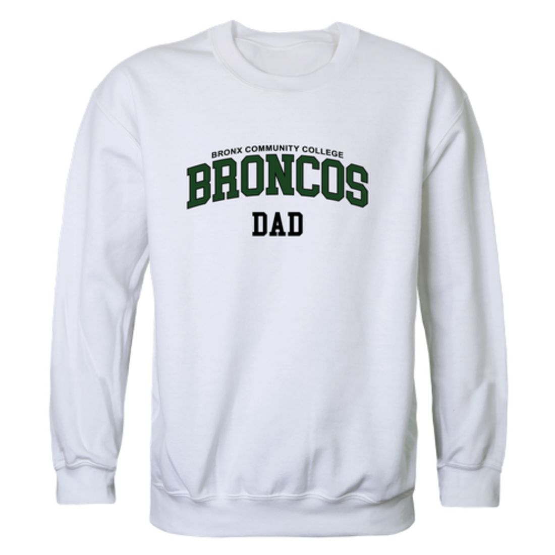 Bronx Community College Broncos Dad Fleece Crewneck Pullover Sweatshirt