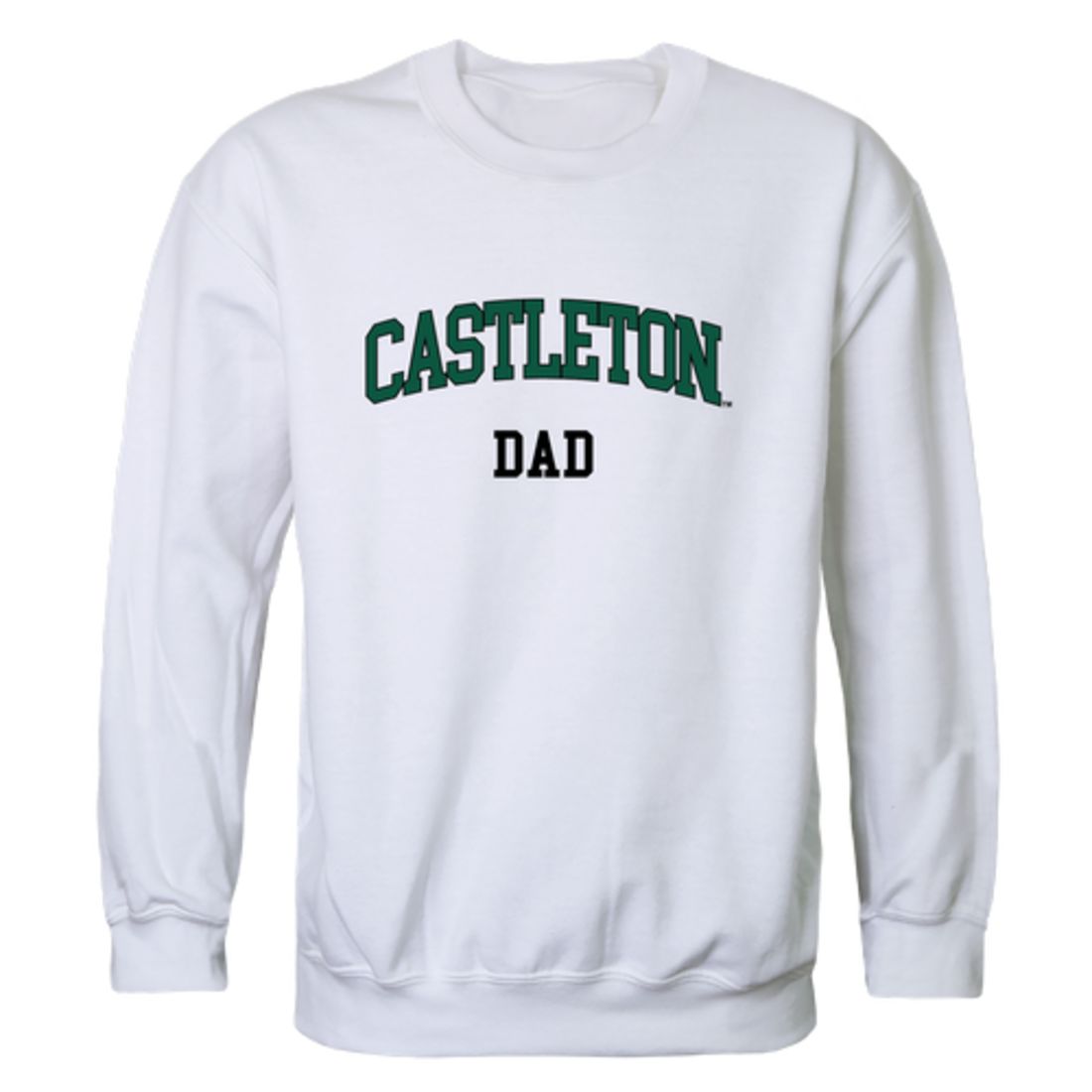 Castleton University Spartans Dad Fleece Crewneck Pullover Sweatshirt