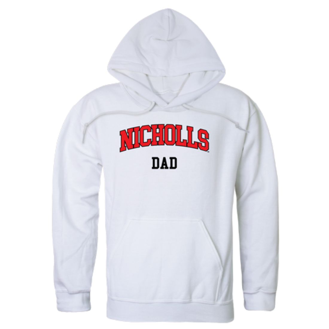 Nicholls State University Colonels Dad Fleece Hoodie Sweatshirts Heather Grey-Campus-Wardrobe
