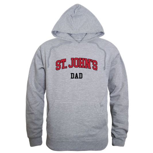 St. John's University Red Storm Dad Fleece Hoodie Sweatshirts Heather Grey-Campus-Wardrobe
