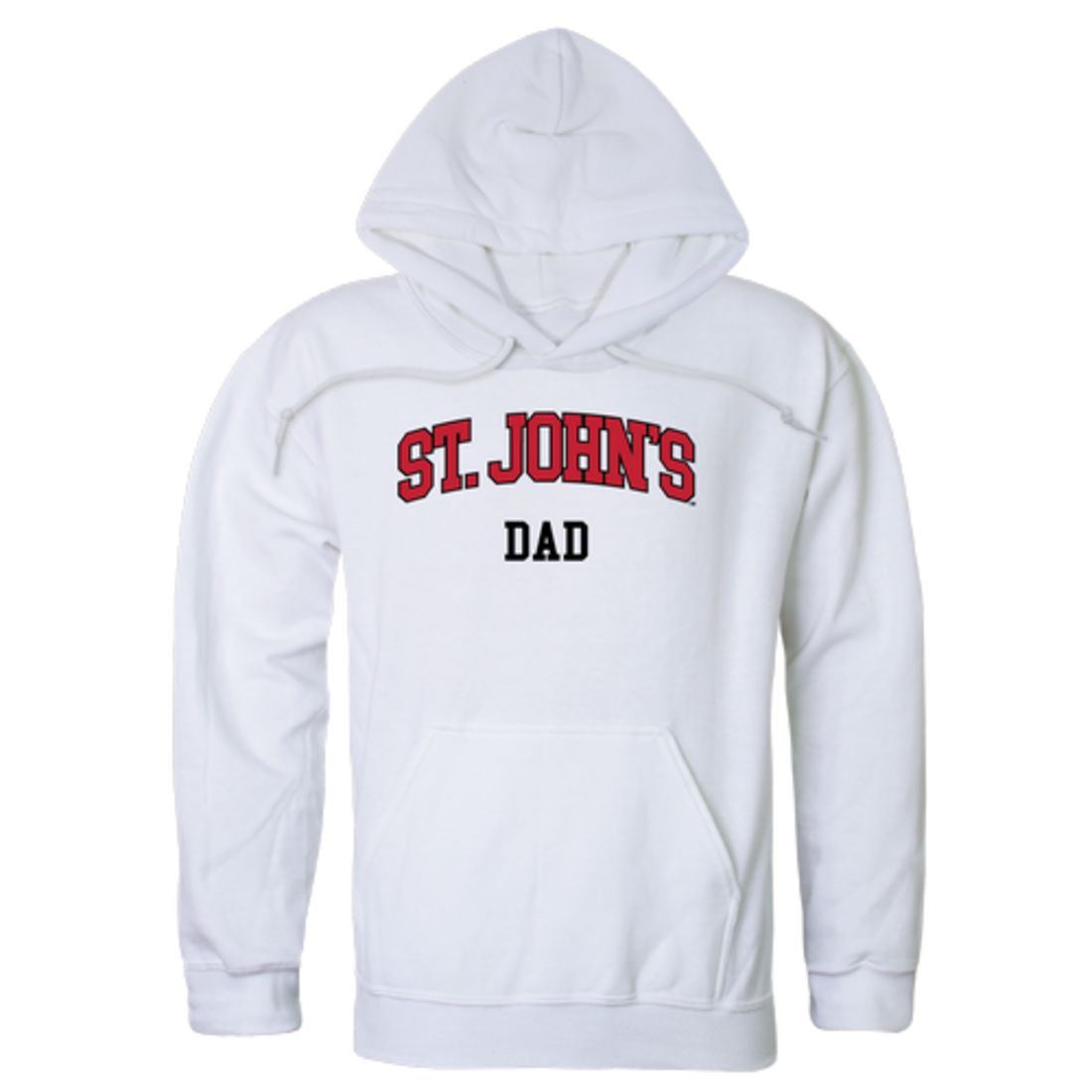 St. John's University Red Storm Dad Fleece Hoodie Sweatshirts Heather Grey-Campus-Wardrobe