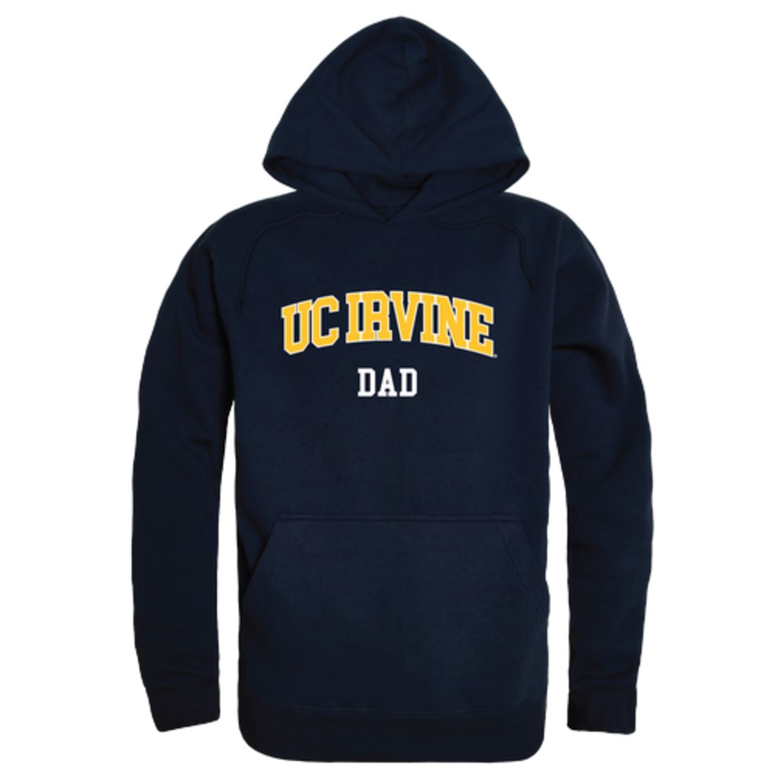 University of California UC Irvine Anteaters Dad Fleece Hoodie Sweatshirts Heather Grey-Campus-Wardrobe