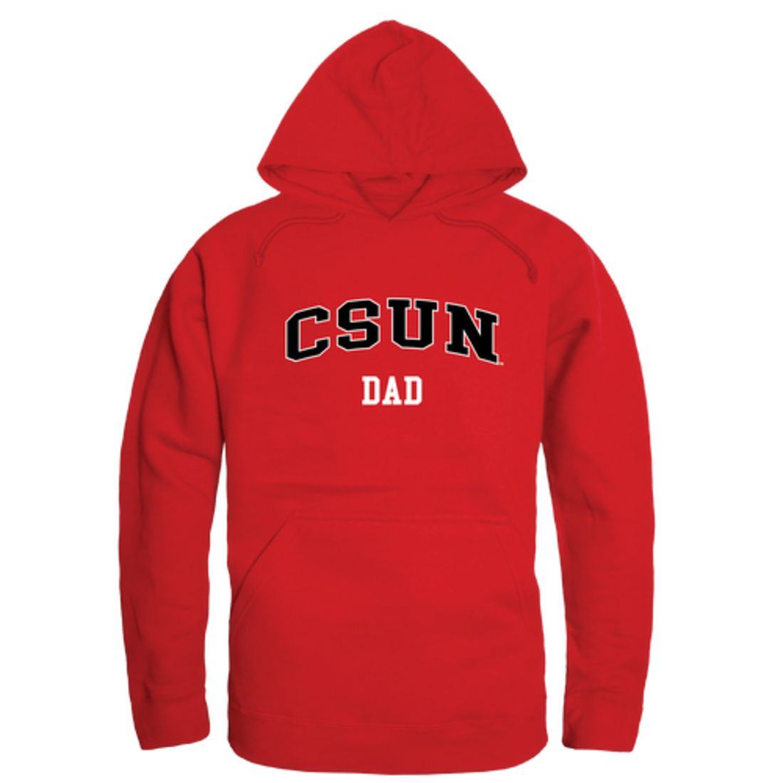 CSUN California State University Northridge Matadors Dad Fleece Hoodie Sweatshirts Heather Grey-Campus-Wardrobe