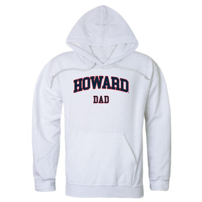 Howard University Bison Dad Fleece Hoodie Sweatshirts Heather Grey-Campus-Wardrobe