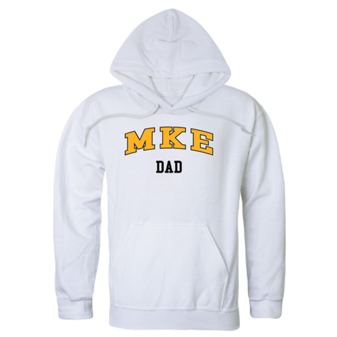 UW University of Wisconsin Milwaukee Panthers Dad Fleece Hoodie Sweatshirts Black-Campus-Wardrobe
