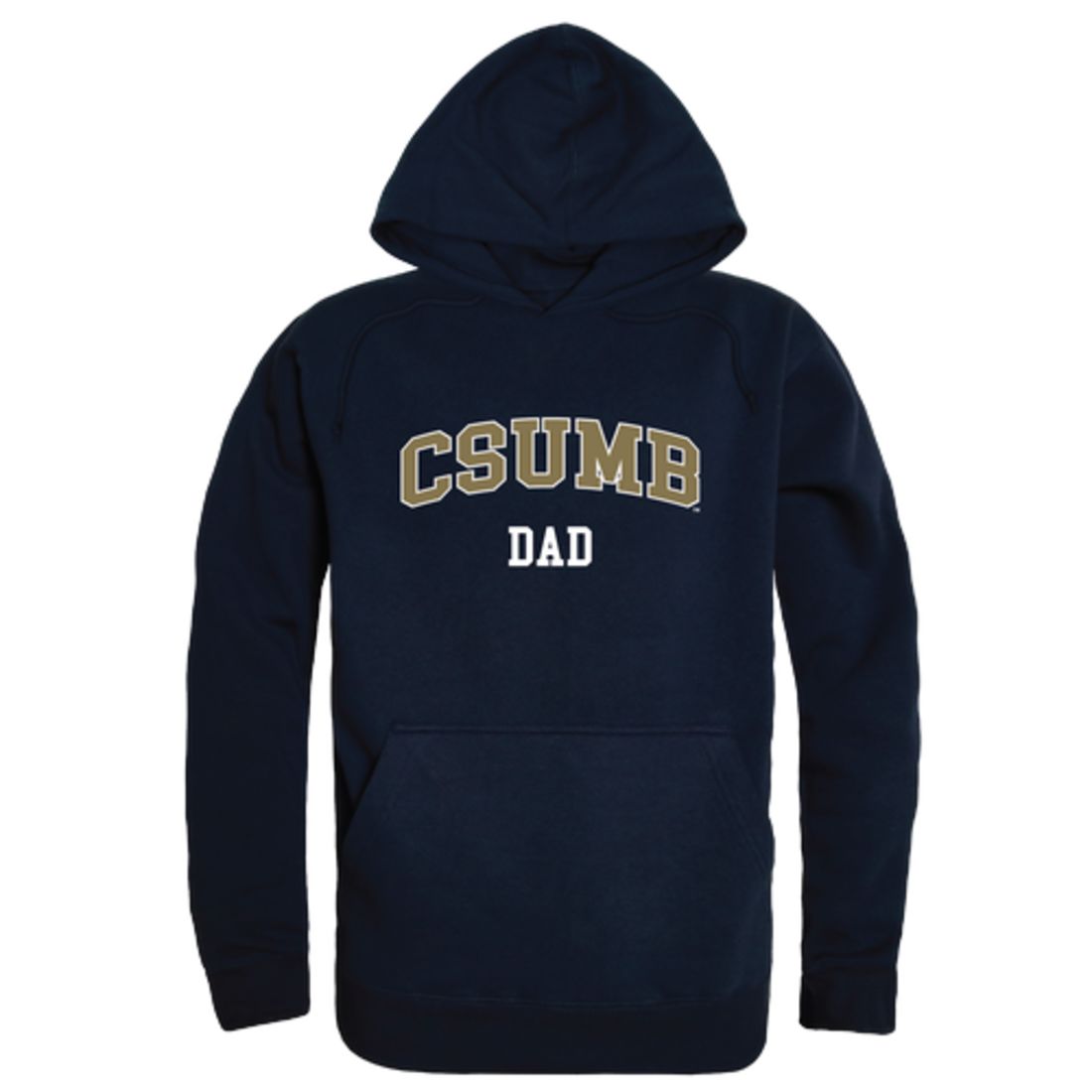 CSUMB California State University Monterey Bay Otters Dad Fleece Hoodie Sweatshirts Heather Grey-Campus-Wardrobe