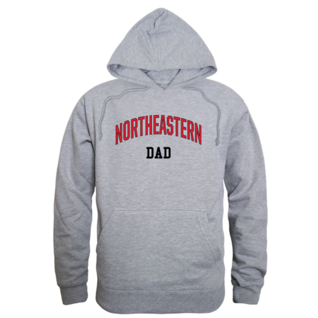 Northeastern University Huskies Dad Fleece Hoodie Sweatshirts Heather Grey-Campus-Wardrobe