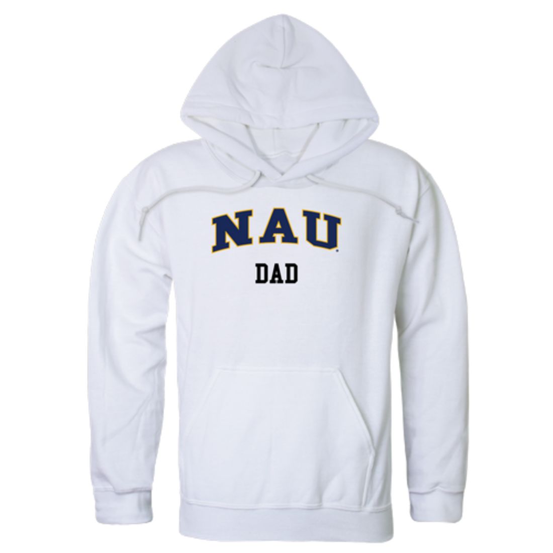 NAU Northern Arizona University Lumberjacks Dad Fleece Hoodie Sweatshirts Heather Grey-Campus-Wardrobe